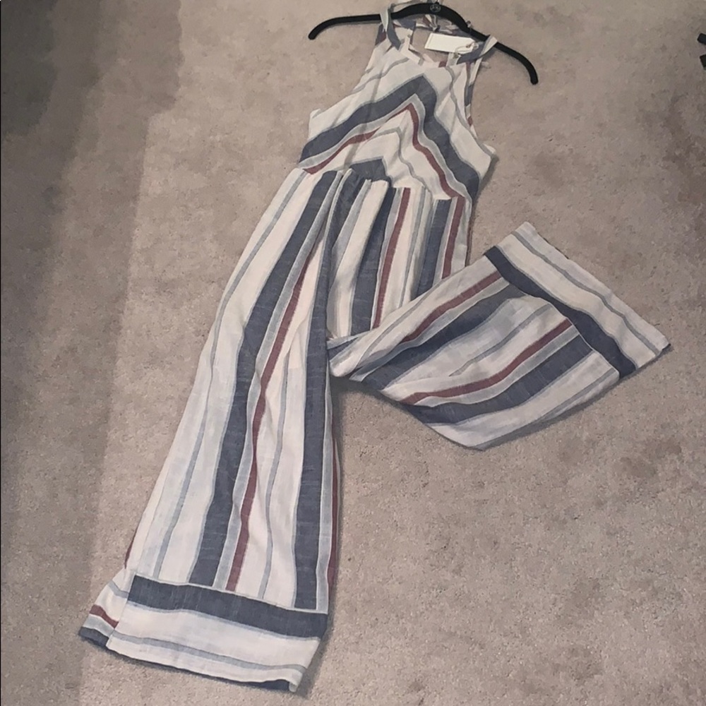 By Together Striped Jumpsuit (Size S)